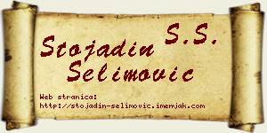 Stojadin Selimović vizit kartica